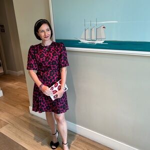 Kate Spade Pink and Black Mini Dress